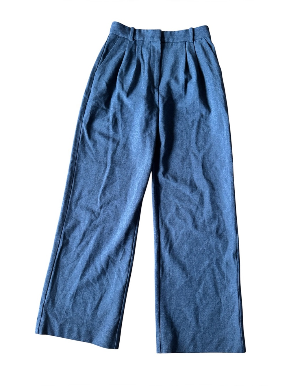 Abercrombie & Fitch Gray Wide Leg Pleated Pant Size 27 Work Career Professional